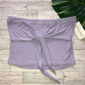 New with tags West end boutique lavender cropped tube top